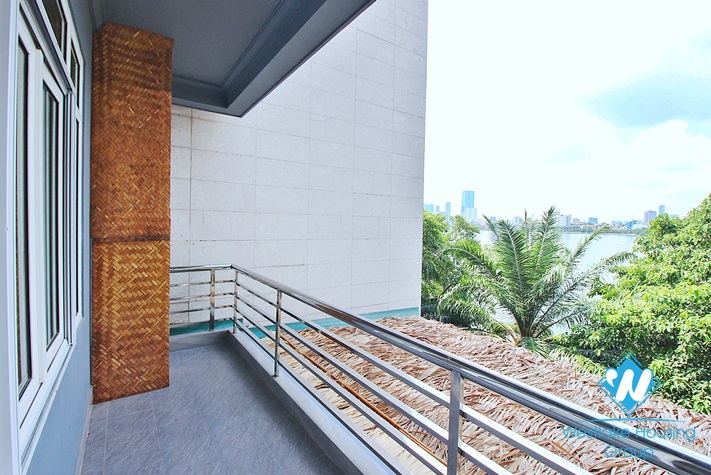 Lake view unfurnished house for rent in Dang Thai Mai, Tay Ho
